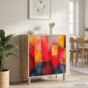 vidaXL Dressoir HEESCH Sonoma 69 x 33 x 75 cm Bewerkt hout
