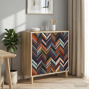 vidaXL Dressoir OMMEN Sonoma 69 x 33 x 75 cm Bewerkt hout