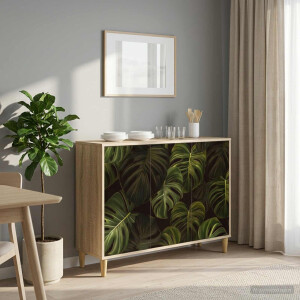 vidaXL Dressoir ELBURG Sonoma 102 x 33 x 75 cm Bewerkt hout