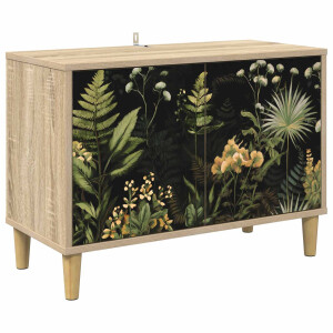 vidaXL Tv-meubel RHENEN 69 x 33 x 50 cm Sonoma Bewerkt hout