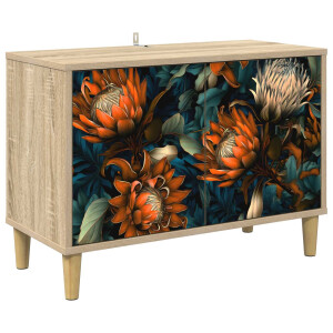 vidaXL Tv-meubel LOCHEM 69 x 33 x 50 cm Sonoma Bewerkt hout