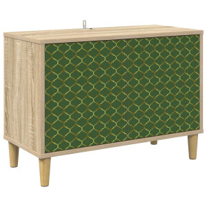 vidaXL Tv-meubel GELEEN 69 x 33 x 50 cm Sonoma Bewerkt hout