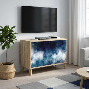 vidaXL Tv-meubel RAALTE 69 x 33 x 50 cm Sonoma Bewerkt hout