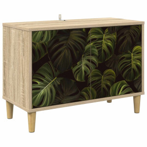 vidaXL Tv-meubel ELBURG 69 x 33 x 50 cm Sonoma Bewerkt hout