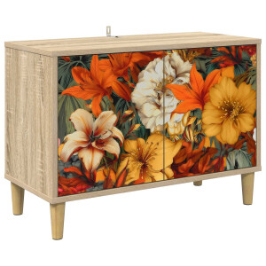 vidaXL Tv-meubel GENNEP 69 x 33 x 50 cm Sonoma Bewerkt hout