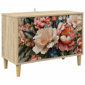 vidaXL Tv-meubel BORNE 69 x 33 x 50 cm Sonoma Bewerkt hout