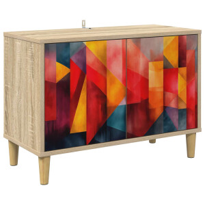 vidaXL Tv-meubel HEESCH 69 x 33 x 50 cm Sonoma Bewerkt hout