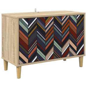 vidaXL Tv-meubel OMMEN 69 x 33 x 50 cm Sonoma Bewerkt hout