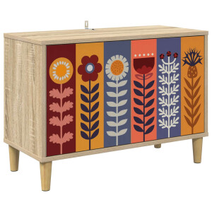 vidaXL Tv-meubel ESSEN 69 x 33 x 50 cm Sonoma Bewerkt hout