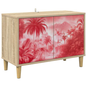 vidaXL Tv-meubel AACHEN 69 x 33 x 50 cm Sonoma Bewerkt hout