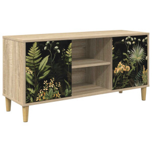 vidaXL Tv-meubel RHENEN 102 x 33 x 50 cm Sonoma Bewerkt hout
