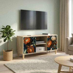 vidaXL Tv-meubel LOCHEM 102 x 33 x 50 cm Sonoma Bewerkt hout