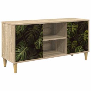 vidaXL Tv-meubel ELBURG 102 x 33 x 50 cm Sonoma Bewerkt hout