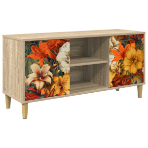 vidaXL Tv-meubel GENNEP 102 x 33 x 50 cm Sonoma Bewerkt hout