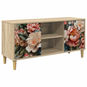 vidaXL Tv-meubel BORNE 102 x 33 x 50 cm Sonoma Bewerkt hout