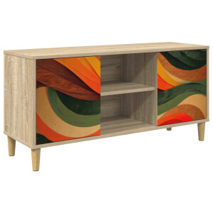 vidaXL Tv-meubel BONN 102 x 33 x 50 cm Sonoma Bewerkt hout