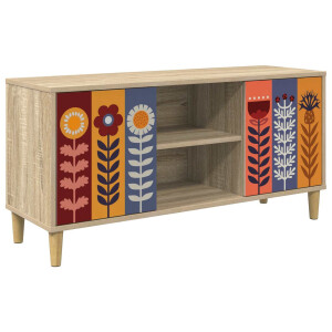 vidaXL Tv-meubel ESSEN 102 x 33 x 50 cm Sonoma Bewerkt hout
