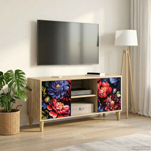 vidaXL Tv-meubel KIEL 102 x 33 x 50 cm Sonoma Bewerkt hout