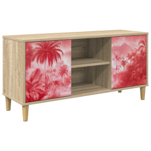 vidaXL Tv-meubel AACHEN 102 x 33 x 50 cm Sonoma Bewerkt hout
