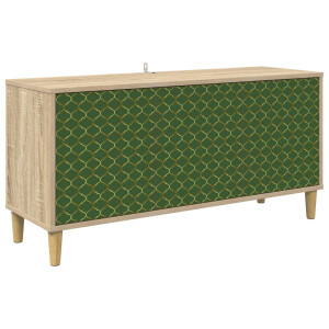 vidaXL Tv-meubel GELEEN 102 x 33 x 50 cm Sonoma Bewerkt hout
