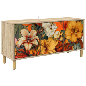 vidaXL Tv-meubel GENNEP 102 x 33 x 50 cm Sonoma Bewerkt hout