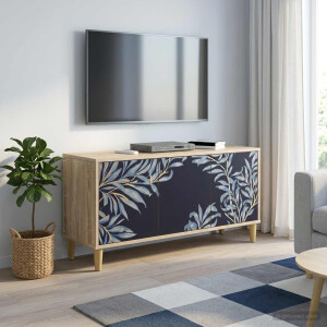 vidaXL Tv-meubel DOKKUM 102 x 33 x 50 cm Sonoma Bewerkt hout