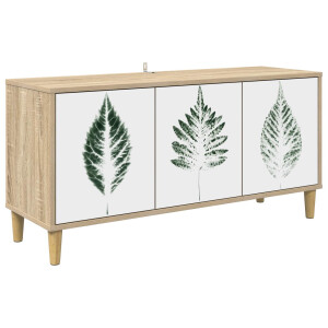 vidaXL Tv-meubel HANAU 102 x 33 x 50 cm Sonoma Bewerkt hout