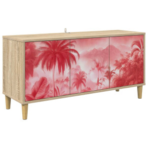 vidaXL Tv-meubel AACHEN 102 x 33 x 50 cm Sonoma Bewerkt hout