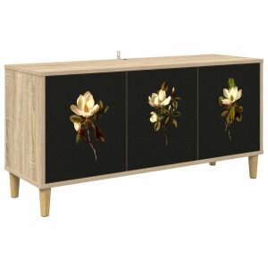 vidaXL Tv-meubel BREMEN 102 x 33 x 50 cm Sonoma Bewerkt hout