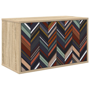 vidaXL Wandgemonteerd tv-meubel OMMEN 69 x 33 x 40 cm Sonoma Eiken
