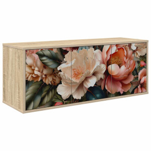 vidaXL Wandgemonteerd tv-meubel BORNE 102 x 33 x 40 cm Sonoma Eiken