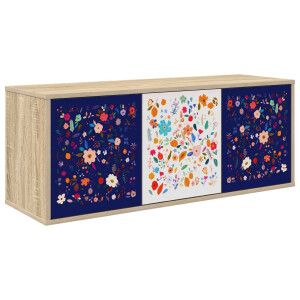 vidaXL Wandgemonteerd tv-meubel MAINZ 102 x 33 x 40 cm Sonoma Eiken