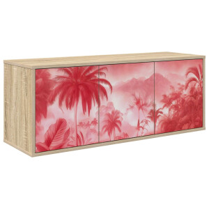 vidaXL Wandgemonteerd tv-meubel AACHEN 102 x 33 x 40 cm Sonoma Eiken