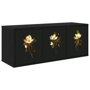 vidaXL Wandgemonteerd tv-meubel BREMEN 102 x 33 x 40 cm Zwart eiken