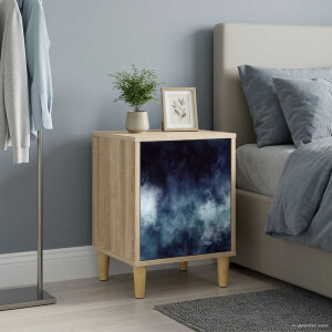 vidaXL Nachtkastje RAALTE Sonoma Eiken 36 x 33 x 50 cm Bewerkt hout