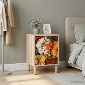 vidaXL Nachtkastje GENNEP Sonoma Eiken 36 x 33 x 50 cm Bewerkt hout