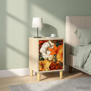 vidaXL Nachtkastje GENNEP 2 st Sonoma Eiken 36 x 33 x 50 cm