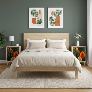 vidaXL Nachtkastje ZAANDAM 2 st Sonoma Eiken 36 x 33 x 50 cm