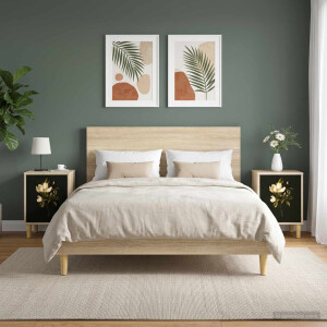 vidaXL Nachtkastje BREMEN 2 st Sonoma Eiken 36 x 33 x 50 cm