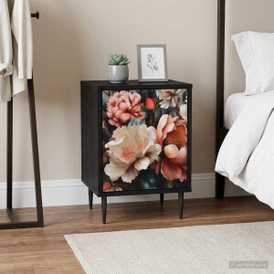 vidaXL Nachtkastje BORNE 2 st Zwart eiken 36 x 33 x 51 cm Bewerkt hout