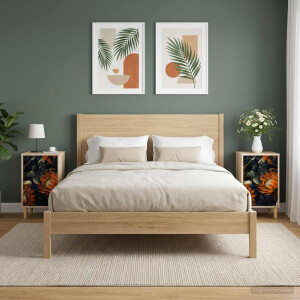 vidaXL Nachtkastje LOCHEM 2 st Sonoma Eiken 36 x 33 x 60 cm