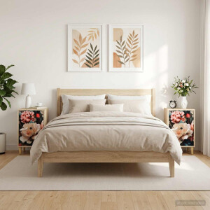 vidaXL Nachtkastje BORNE 2 st Sonoma Eiken 36 x 33 x 60 cm