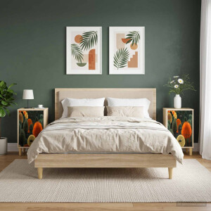 vidaXL Nachtkastje ZAANDAM 2 st Sonoma Eiken 36 x 33 x 60 cm