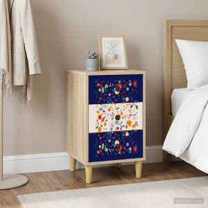 vidaXL Nachtkastje MAINZ Sonoma Eiken 36 x 33 x 60 cm Bewerkt hout