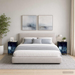 vidaXL Nachtkastje RAALTE 2 st Zwart eiken 36 x 33 x 61 cm