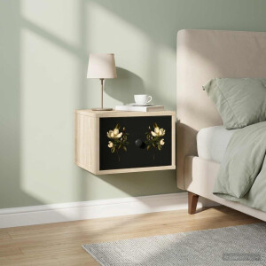 vidaXL Wandkastje BREMEN 2 st Sonoma Eiken 36 x 33 x 25 cm