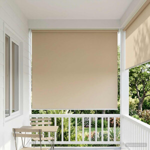 vidaXL Rolgordijn UV-bescherming Beige 160 x 230 cm Polyester