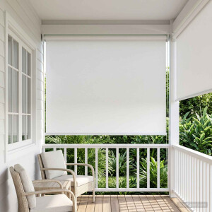 vidaXL Rolgordijn UV-bescherming Wit 60 x 230 cm Polyester