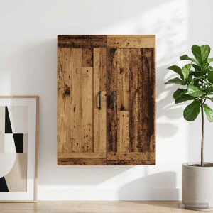 vidaXL Wandkast Oud hout 69,5 x 34 x 90 cm Bewerkt hout