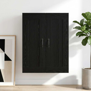 vidaXL Wandkast Zwart eiken 69,5 x 34 x 90 cm Bewerkt hout